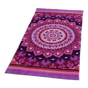 Beach Towel, Pink Medallion Print